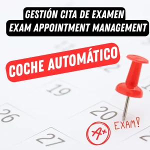 Gestión de cita examen teórico de coche para sacar el carnet de coche con autoescuela barata y curso de teórica intensivo