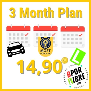 3 months online driving theory course with unlimited access for car license B